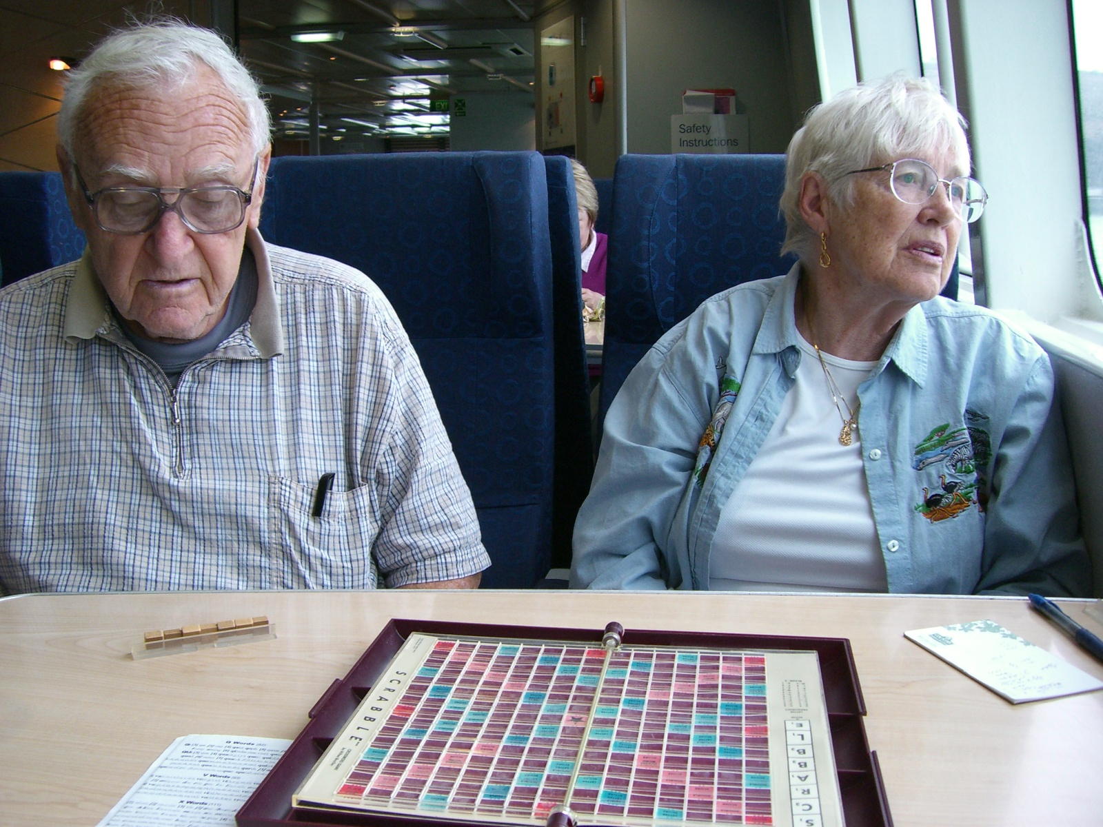 Ellie, Gen, Scrabble on the Ferry